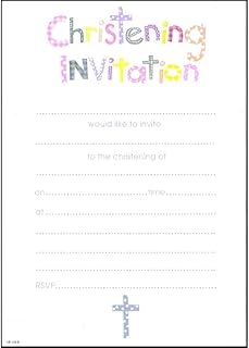 Simon Elvin Christening Invitations (Pack of 20)