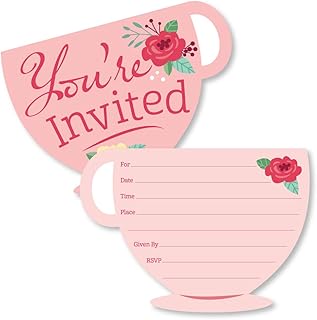 Floral Let’s Par-Tea Fill-In Invitations
