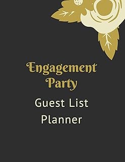 Gold Flower Guest List Planner