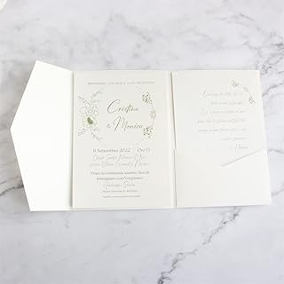 MillaSaw Ivory Invitations Card Holder (20 Sets)