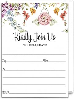 Meadow Floral Invitations (25 Pack)