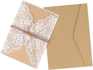 driew Laser Cut Wedding Invitations Pack of 20