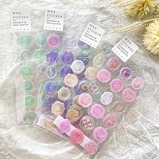 ZIENVE 72Pcs Wax Seal Stickers