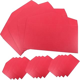 Elegant Red Paper Envelopes 25pcs for Wedding and Events