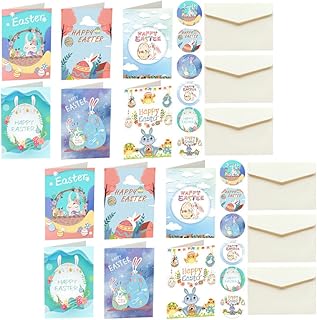 STOBOK Easter Greeting Cards Set