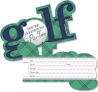 Golf Fill-in Invitations - Set of 12
