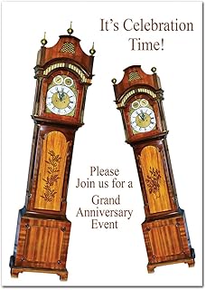 Anniversary Party Invitations Pack - 16 cards with envelopes