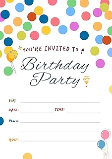 15 Birthday and Party Invitation Cards
