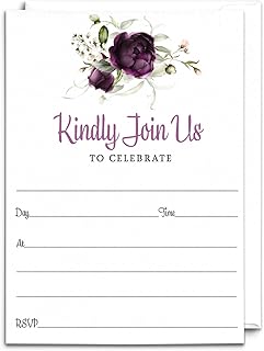Purple Passion Invitations (25 Pack)