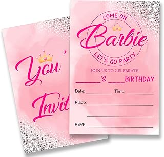 QZJ Birthday Party Invitations