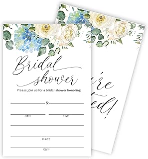 Hsupl Bridal Shower Invitation Card Set (25 count)