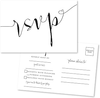 Hadley Designs 50 Blank RSVP Postcards