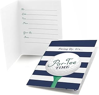 Par-Tee Time Golf Party Invitations (8 Count)