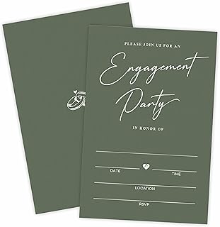 TPYEN 25 Engagement Party Invitations