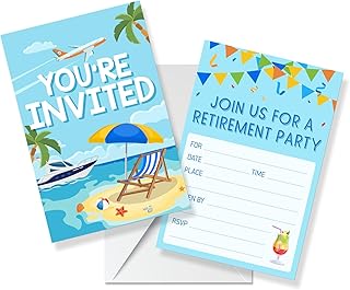 WeBenison Retirement Party Invitation Cards