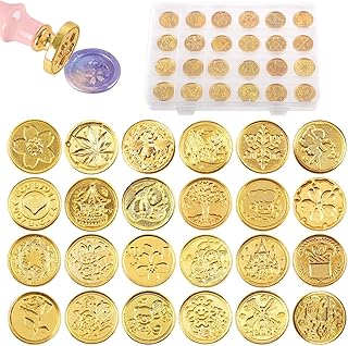 Rustark 24Pcs Wax Seal Stamps Set