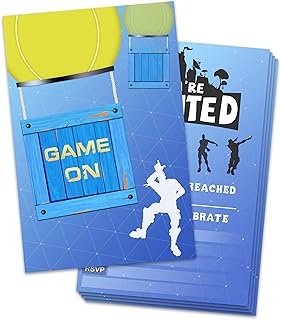 Yangmics 30 Pack Gaming Party Invitations