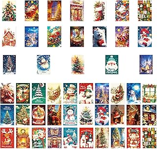 Vintage Christmas Postcards, 50X Parties Invitation Cards