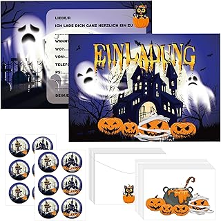 JOKILY Halloween Cards & Invitations Set