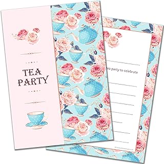 20 Tea Party Invitations by Olivia Samuel - Ready to Write