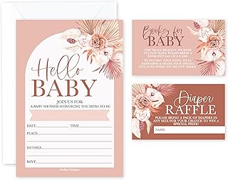 15 Boho Baby Shower Invitations for Girl