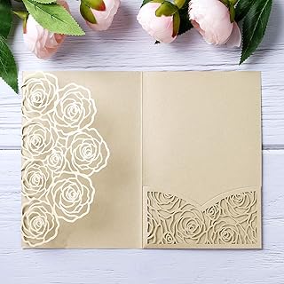 Rodvanvo 20 Laser Cut Wedding Invitations