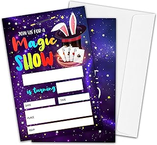 Magic Birthday Party Invitations
