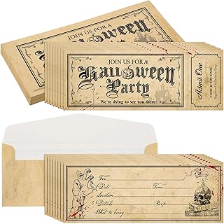 Woanger 50 Pcs Halloween Party Invitations