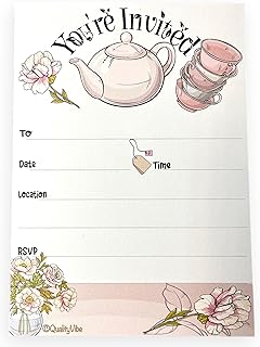 25 Tea Party Invitations