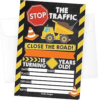 15 Construction Birthday Invitations For Boys