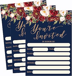 50 Fall Floral Invitations