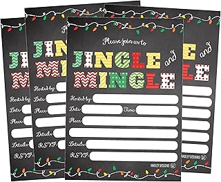 25 Holiday Lights Invitations
